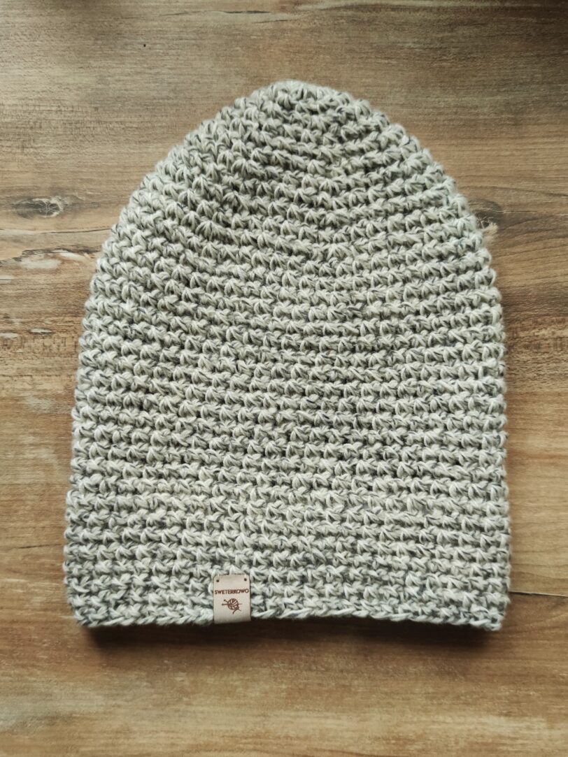 wełniana czapka zimowa handmade