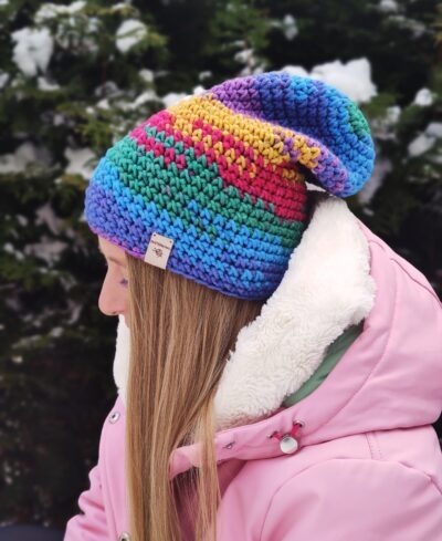 czapka zimowa damska kolorowa