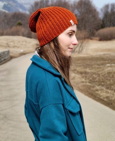 czapka zimowa merino handmade