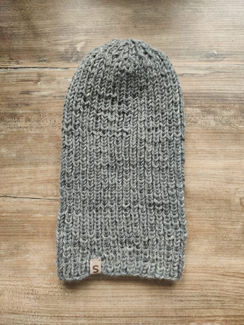 czapka zimowa merino handmade